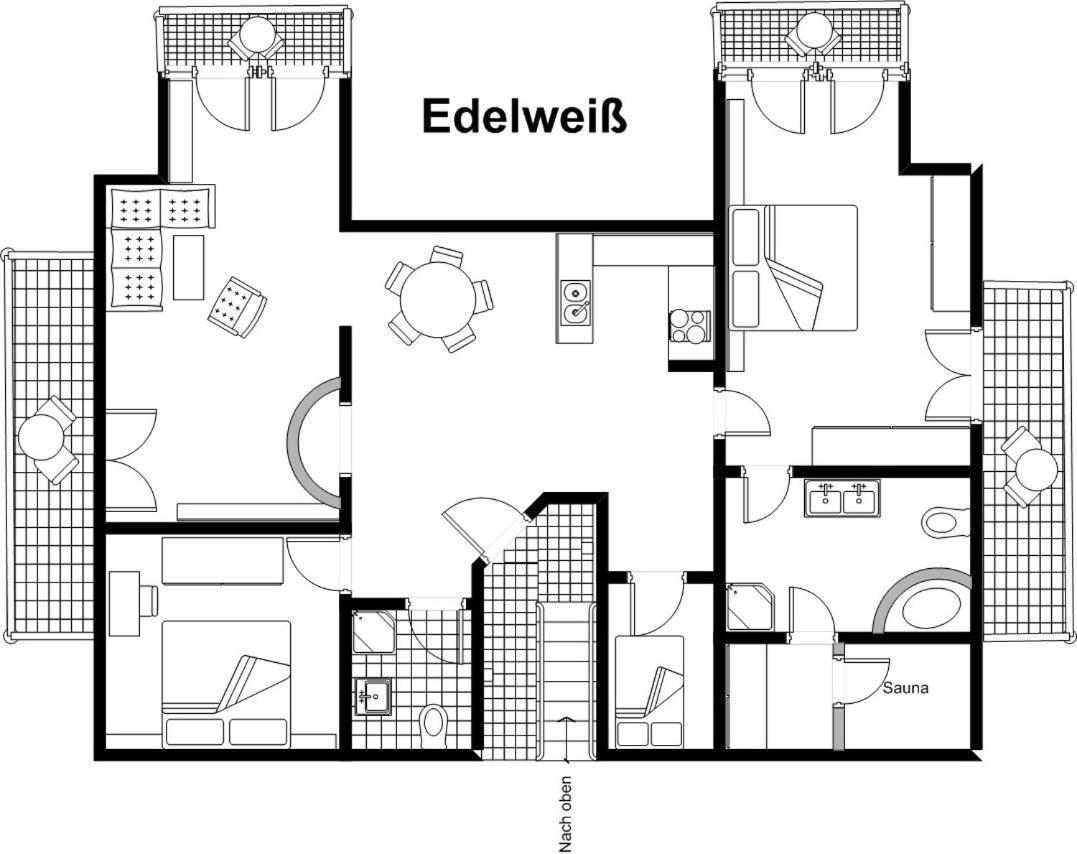 Edelweiss Mit Bergbahn Unlimited Apartament Obermaiselstein